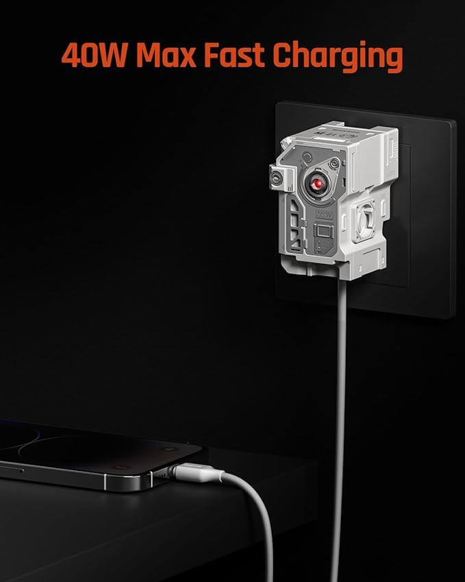  sharge USB C Charger - Moss 40W Fast GaN Charger